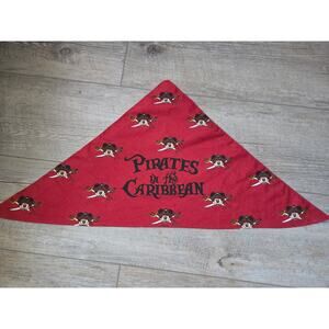 Lot of 5 Disney Cruise Line Pirates in the Caribbean Mickey Bandanas Red